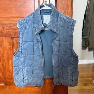 Thread & Supply Blue Quilted Vest